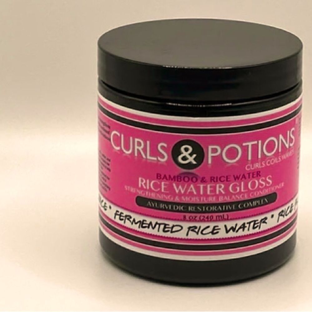 🎉 Curls & Potions BAMBOO & RICE WATER
GLOSS 8OZ.(240ml)💥